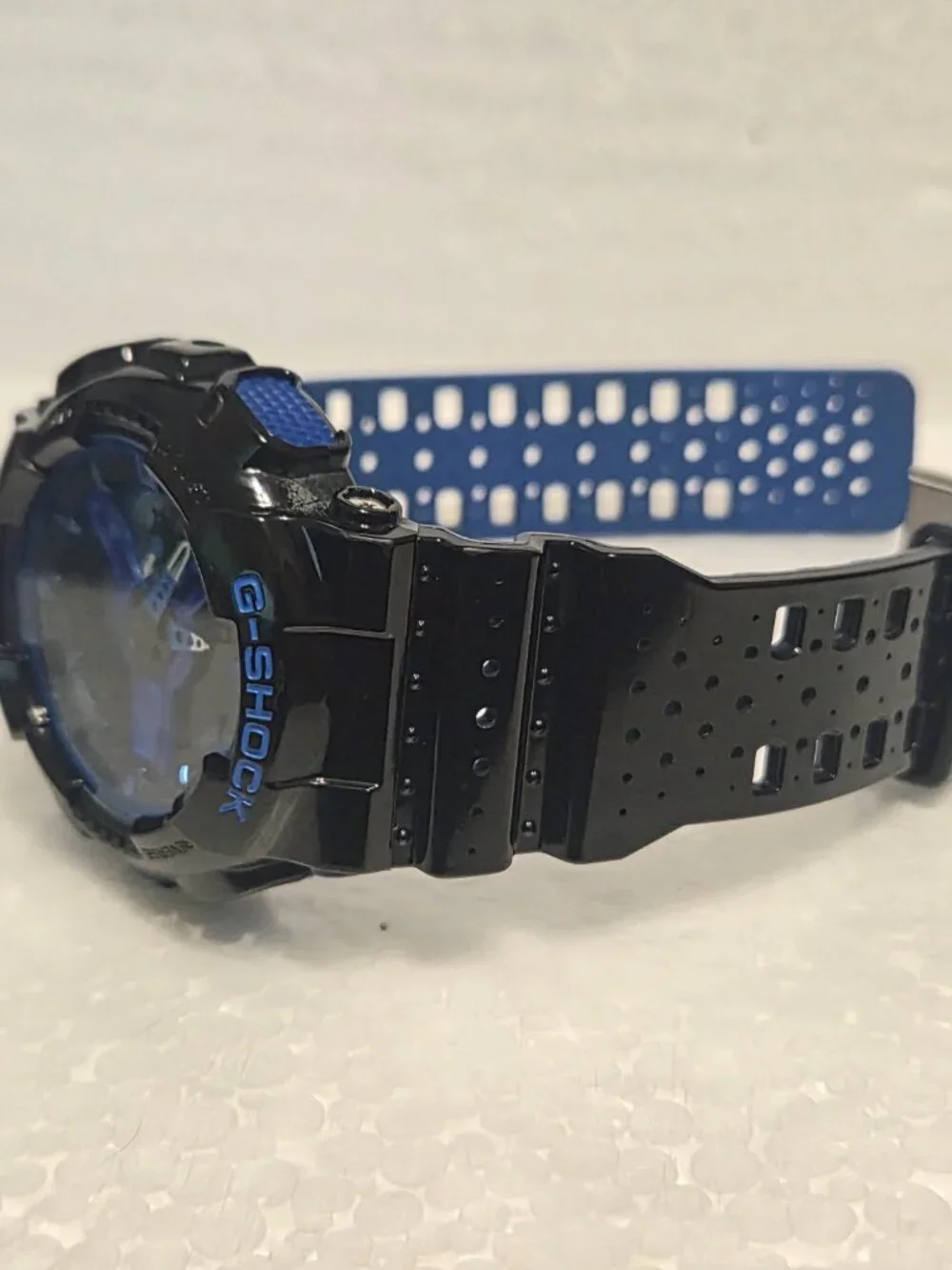 Casio G Shock Gloss Black and blue